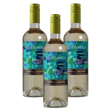 Kit 03 Un. Vinho Santa Carolina Reservado Branco Suave 750ml