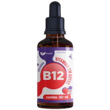 VITAMINA B12 CIANOCOBALAMINA ALTO TEOR DE VITAMINA B12 APENAS 1 GOTA AO DIA 30ML 600 DOSES – MUWIZ