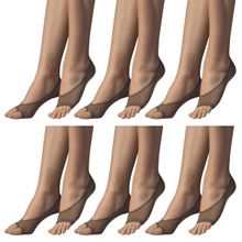 Kit 6 Pares de Meia Selene Sapatilha Dedinhos Fio 40 Feminino