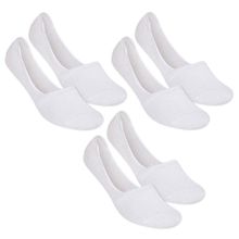 Kit 3 Pares de Meia Selene Sapatilha Invisível Feminino - Branco