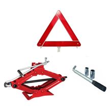 Kit Estepe Para Carros Macaco Sanfona 1000 Kg + Chave Roda Alongável + Triangulo