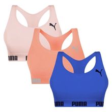 Kit 3 Tops Puma Nadador Sem Costura Feminino