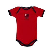 Body Bebê Flamengo Vermelho Manga Curta - Torcida Baby