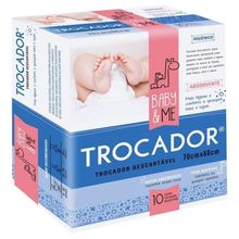 Trocador Descartável Absorvente Baby & Me 10 Unid