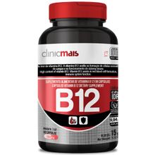 VITAMINA B12 VEGANA METILCOBALAMINA APENAS 1 CÁPSULA AO DIA 30 CÁPSULAS - CLINICMAIS