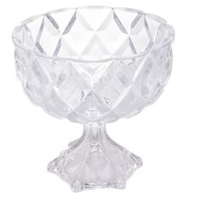 Centro De Mesa Fruteira Com Pé Em Cristal - Deli 24cm