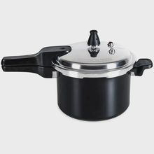 Panela de Pressão Brinox 5,4L Com Fechamento Externo Trava De Segurança Antiaderente Ceramic Life Super Premium Preto