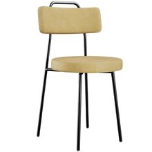 Cadeira Decorativa Estofada Para Sala De Jantar Barcelona L02 Couríssimo Casco Fendi - Lyam Decor