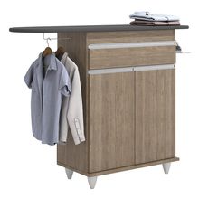 Tábua de Passar com Balcão 01 Porta Alice Castanho 119 cm - D&#039Rossi