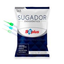 Dreno de Sucção Endodôntico Plástico Colorido Descartável com 20 - Ss Plus