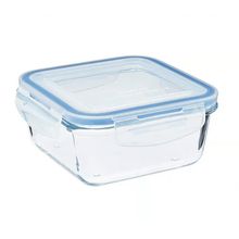 Pote de Vidro Porta Mantimento Quadrado Hermetico 740ml Mimo