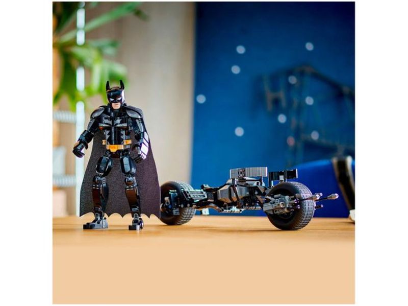 Blocos de Montar - Figura de Construcao do Batman e a Motocicleta