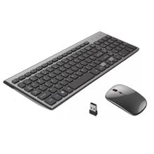 Kit Teclado e Mouse Wifi 2.4Ghz Slim Com Bateria Interna TE117