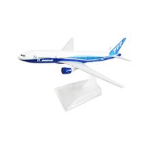 Avião Boeing 777 Miniatura Colecionável de Metal Escala 1:400 Com Base em Acrílico Decoração