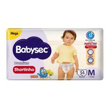Fralda Babysec Shortinho M 34 Unidades