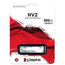 Ssd M.2 Kingston Nv2 250Gb NVM-e 2280 SNV2S/250G Pci-e Gen 4.0 3000Mb/s