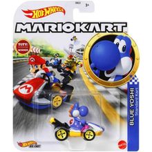 Carrinho - HW Blue Yoshi - Mario Circuito Special MATTEL
