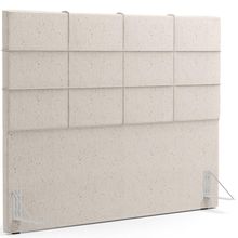 Cabeceira Cama Box Casal King 195 cm Roma W01 Linho Cru - Lyam