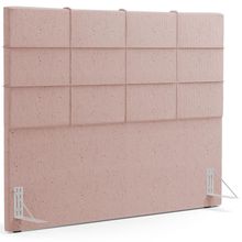 Cabeceira Cama Box Queen 160 cm Roma W01 Linho Rosê - Lyam