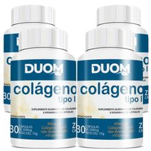 COMBO 4 COLÁGENO TIPO  2 COM VITAMINAS 30 CAPS CADA TOTAL 120 CAPS - DUOM