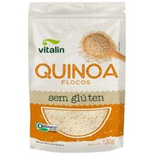 Quinoa Real em Flocos Orgânica Sem Glúten Vitalin 120g