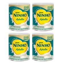 Kit 4 Leite em Pó Ninho Adulto Lata 350g cada