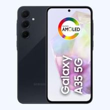 Smartphone Samsung Galaxy A35 5G 128GB Azul Escuro 6GB de RAM Câmera Tripla Traseira de até 50MP Selfie de 13MP Tela super AMOLED de 6,6”