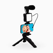 Kit de Gravação Profissional 4 em 1 Vídeos e Fotos Versátil