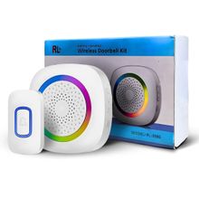 Campainha Residencial Sem Fio Wireless Branca Longo Alcance