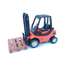 Miniatura Empilhadeira Metal com 01 Palhete Welly 1:64 Laranja