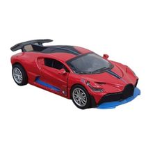 Miniatura Bugatti Chiron Metal Fricção 12,5 cm Vermelha
