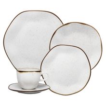 Jogo de Jantar 20 Peças Porcelana Chá Ryo Maresia Oxford