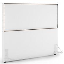Cabeceira Box Casal King Com Tachas 195 cm Vicenza L02 Facto Branco - Lyam Decor