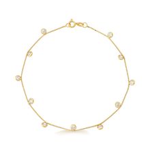 Pulseira de Ouro 18k com Zircônias
