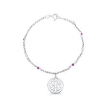Pulseira de Prata 925 Internacional com banho de ródio