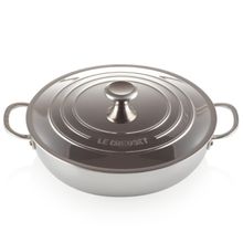CAÇAROLA LE CREUSET BUFFET SIGNATURE 3-PLY AÇO INOX 30CM 96600730000100