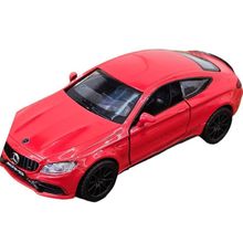 Miniatura Mercedes AMG C63 S 2019 RMZ 1/32 Metal e Fricção Vermelho