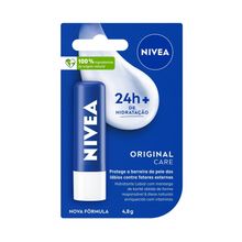 NIVEA Hidratante Labial Original Care 4,8g Protetor Labial Nivea Lip Care Essencial 4,8 G