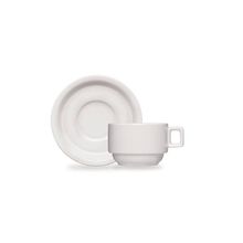 Conjunto 15 Xicaras Cha Com Pires Porcelana BarHotel Germer