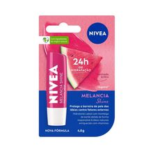 NIVEA Hidratante Labial Melancia Shine 4,8 g Protetor Labial Nivea Lip Care Melancia 4,8 G