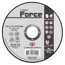Disco de Corte 4.1/2" - 115x1,0x22mm - Carboforce