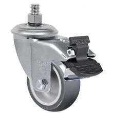 Rodízio Giratório 3" Schioppa com Freio - GLE 312 BP G