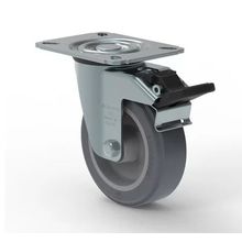 Rodízio Giratório 6" Schioppa 6" com Freio - GL 612 BP G