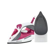 Ferro a Vapor com Revestimento Antiaderente Rosa e Cinza 220V - Black&amp;Decker