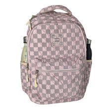Mochila Feminina Escolar Ecológica Xadrez Delicado XFP01938