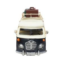 Miniatura Kombi Preto Porta Retrato 13x19.5x9.3cm - Retrô