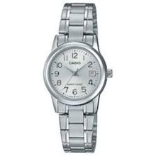 Relógio Casio Feminino Ref: Ltp-V002d-7budf Clássico Prateado