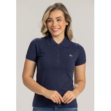 Polo Pau a Pique Básica Azul Marinho