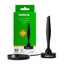 Antena Interna Tv Digital Universal Intelbras Uhf Full Hdtv 4k Ai 1015