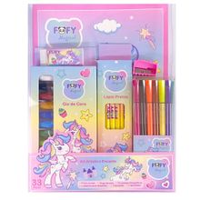 KIT DESENHO ARTÍSTICO INFANTIL ENCANTO COM 33 PEÇAS - FOFY